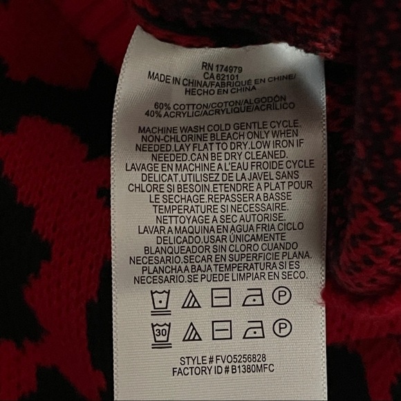 BCBGMaxazria Leopard Animal Print Sweater Size L - Picture 8 of 9